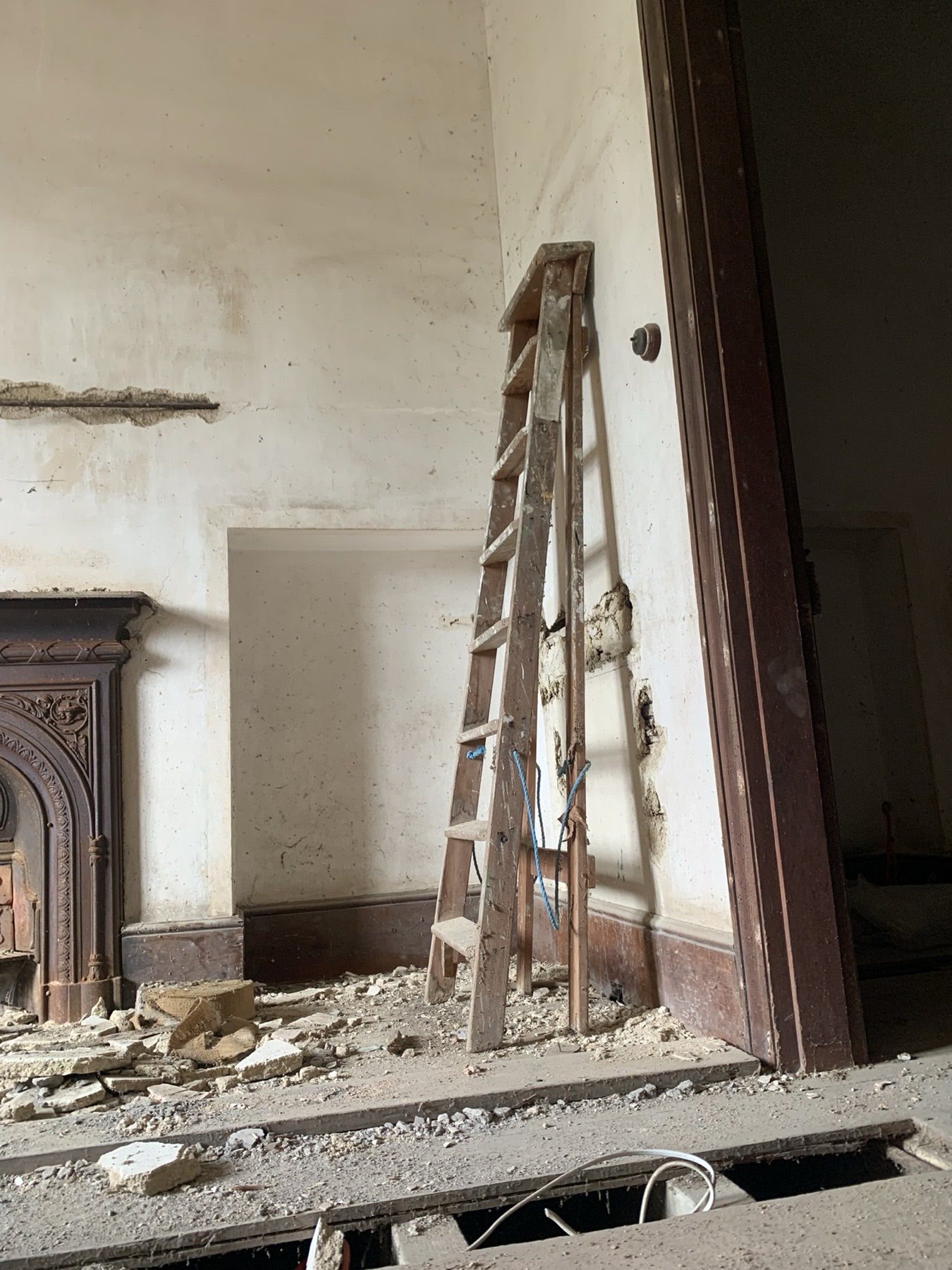 Period upper-floor interior awaiting conversion